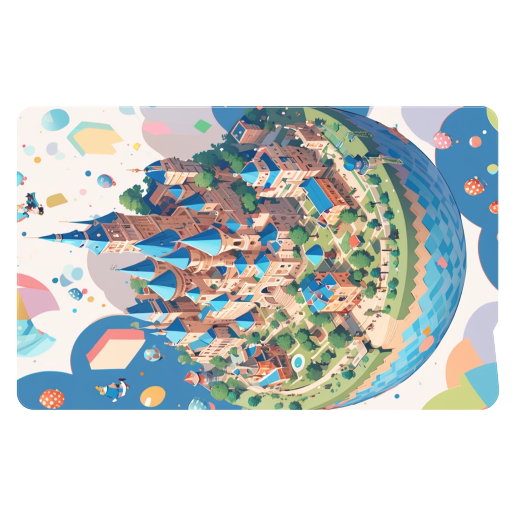 空飛ぶ城 ICカードステッカー