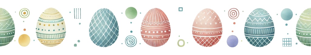 水彩画風のたまごのマスキングテープ