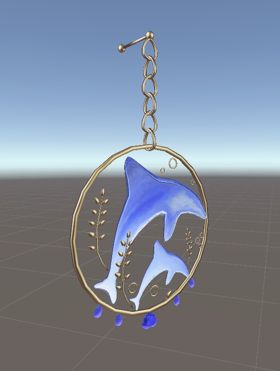 Dolphin Hug Earring
