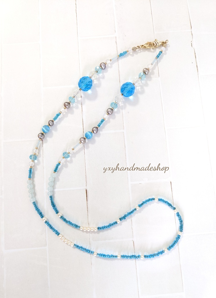 きらきらマスクチェーン♡ブルー