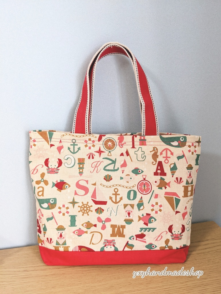 マリン柄トートバッグ&ポーチ♡