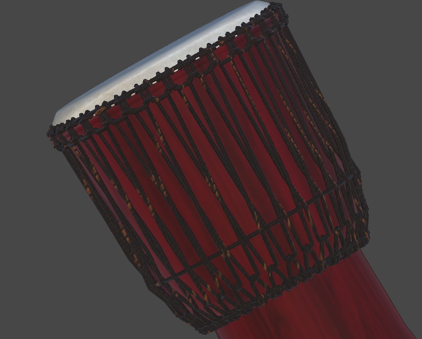 VRChat Djembé / TamTam, Avatar Asset with sounds