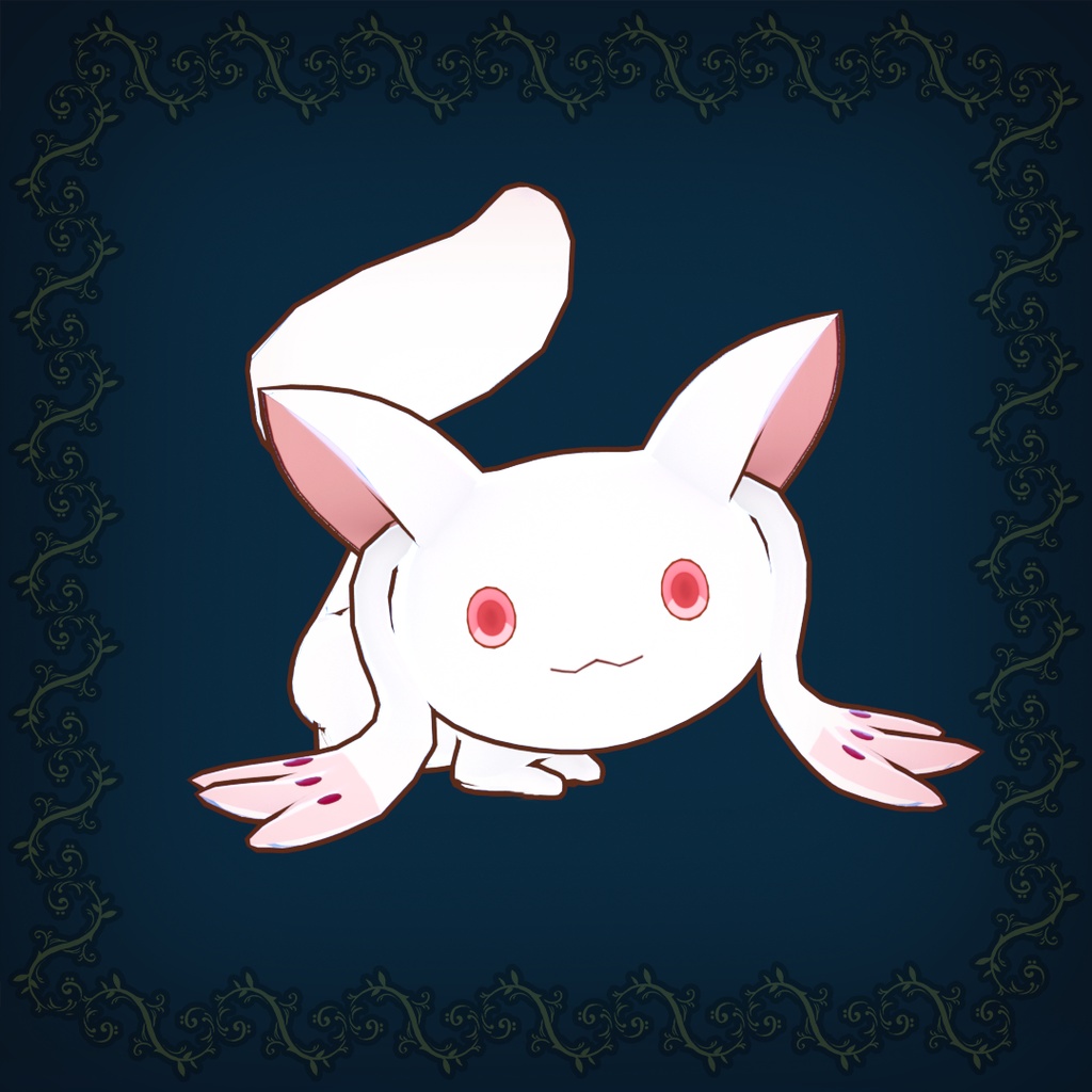 小さいキュゥべえ - 3Dモデル (FREE DL) / Small Kyubey 3D Model
