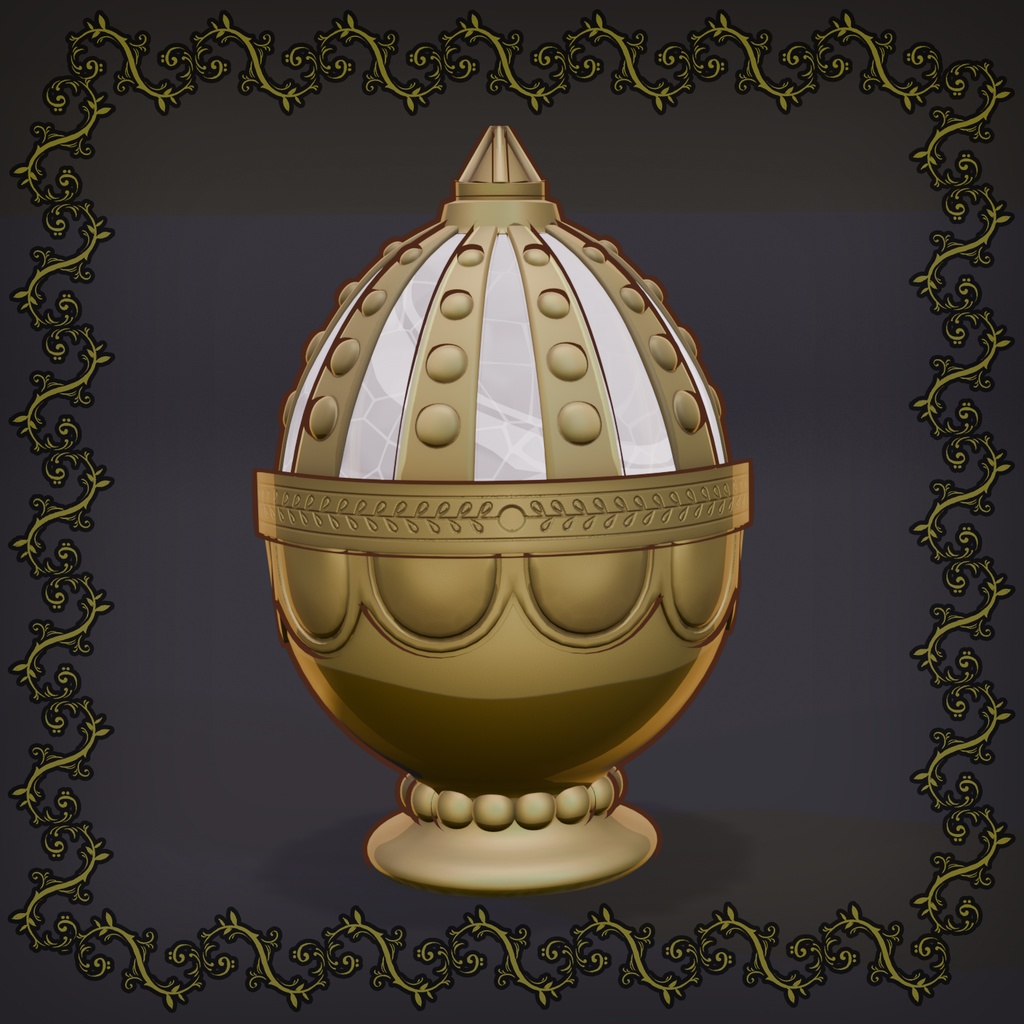 ソウルジェム (ブランク) - 3Dモデル (FREE DL) / SoulGem Blank 3D Model