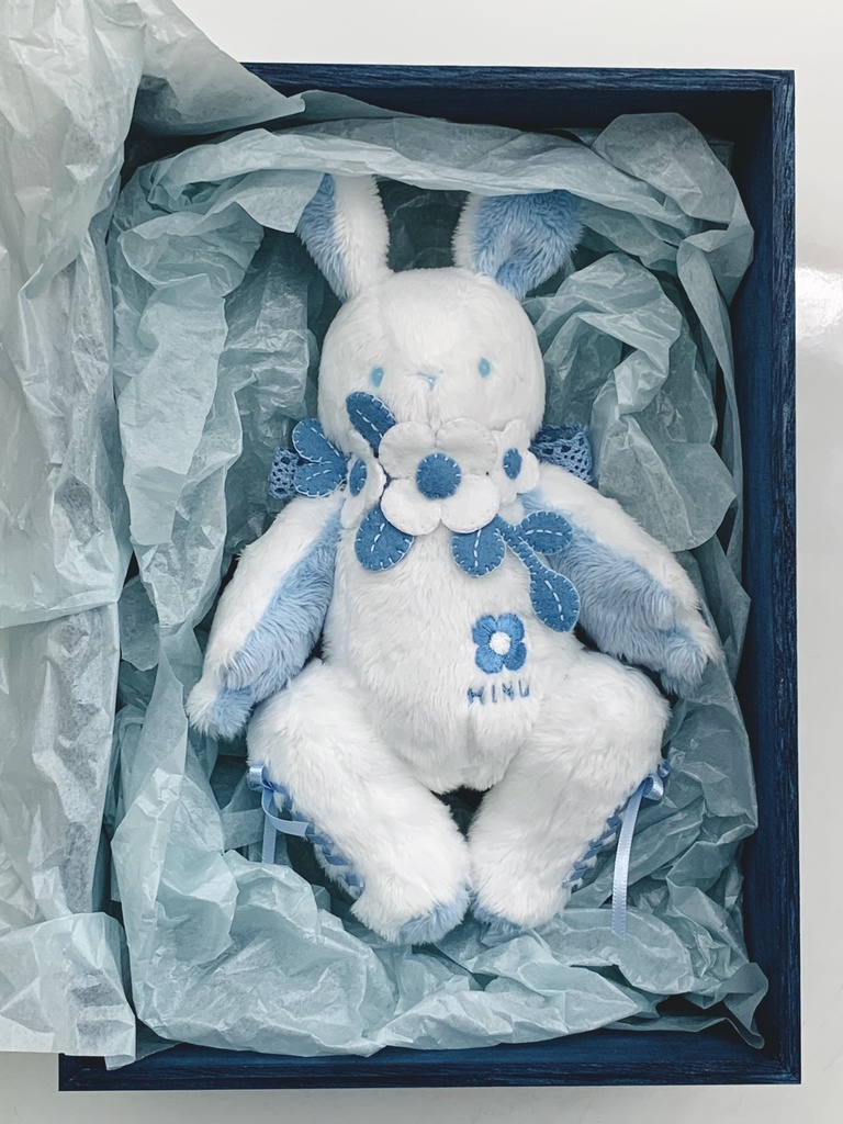 よつはなうさぎ(レトロブルー)