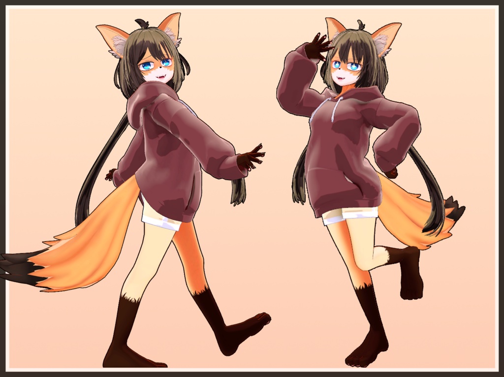 オリジナル3Dモデル「ミロ」(Miro) | VRChat対応