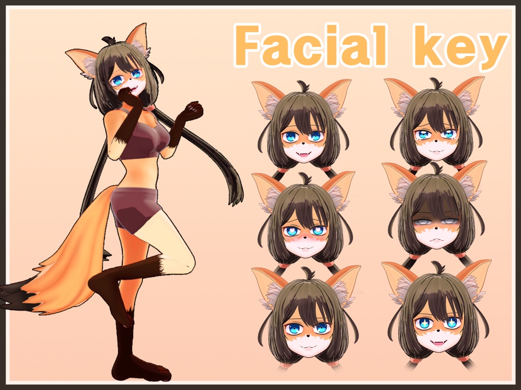 オリジナル3Dモデル「ミロ」(Miro) | VRChat対応