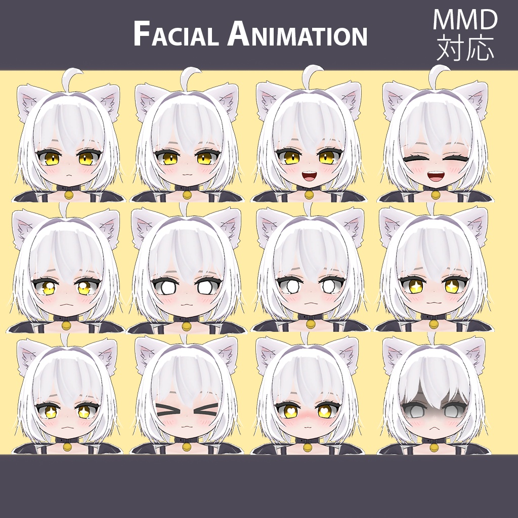 【VRChat対応】オリジナル3Dモデル「Nia」