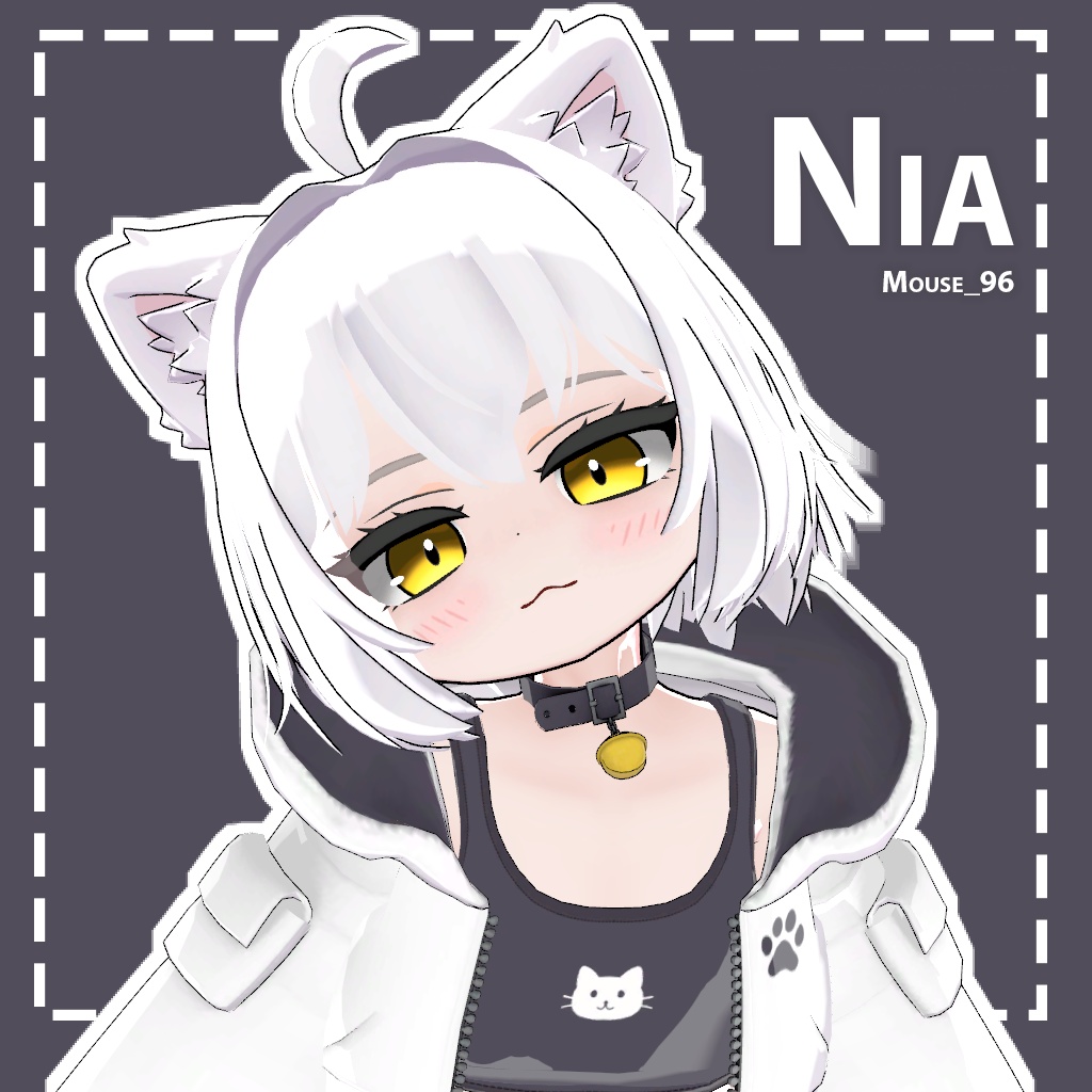 【VRChat対応】オリジナル3Dモデル「Nia」