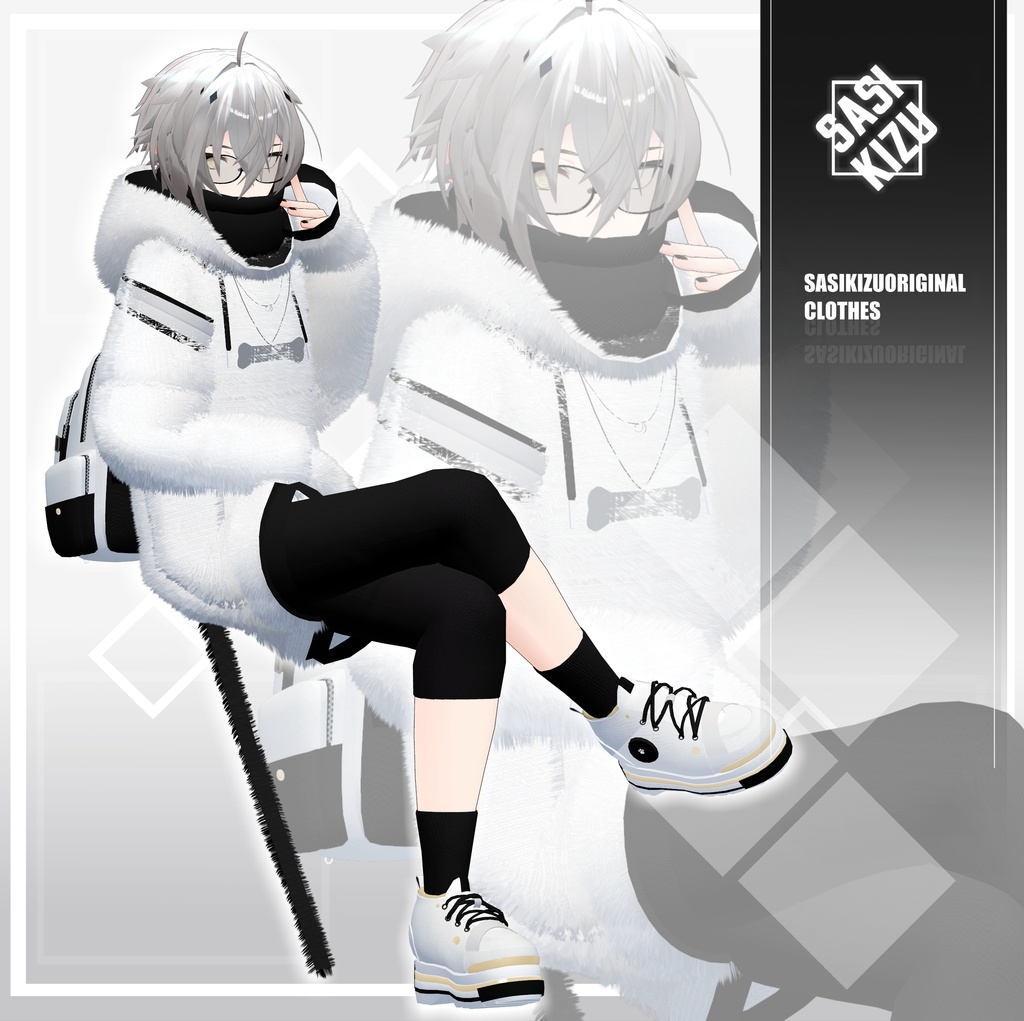 SASIKIZU式モデル専用衣装「INU_HOODIE」