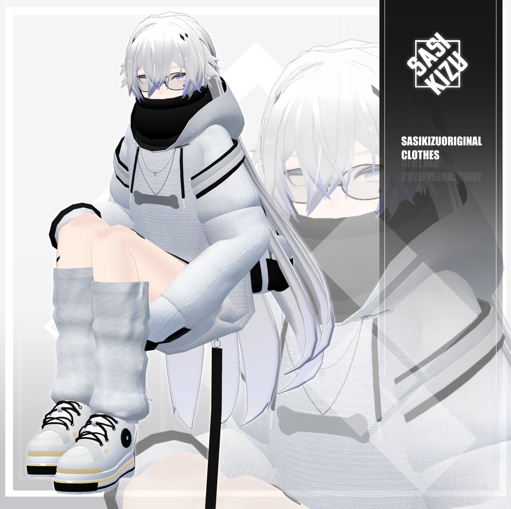 SASIKIZU式モデル専用衣装「INU_HOODIE」