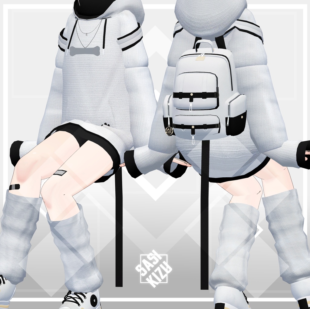 SASIKIZU式モデル専用衣装「INU_HOODIE」