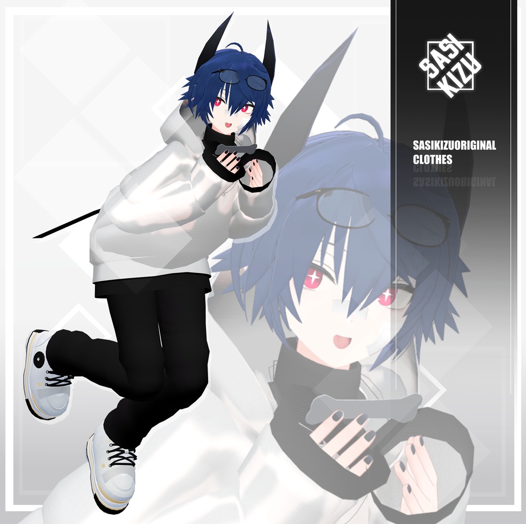 SASIKIZU式モデル専用衣装「INU_HOODIE」