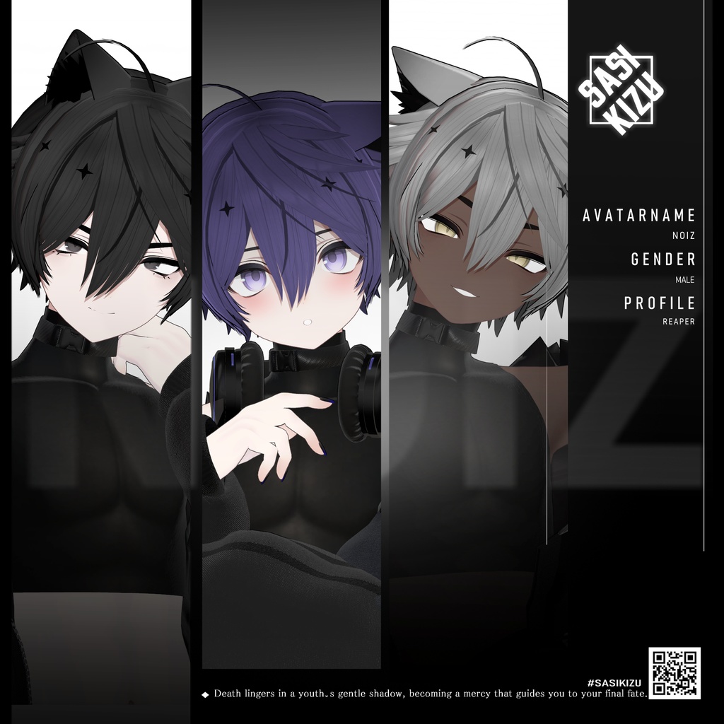 【オリジナル3Dモデル】ノイズ(noiz)RE Ver.1.00