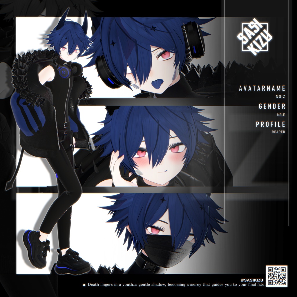 【オリジナル3Dモデル】ノイズ(noiz)RE Ver.1.00