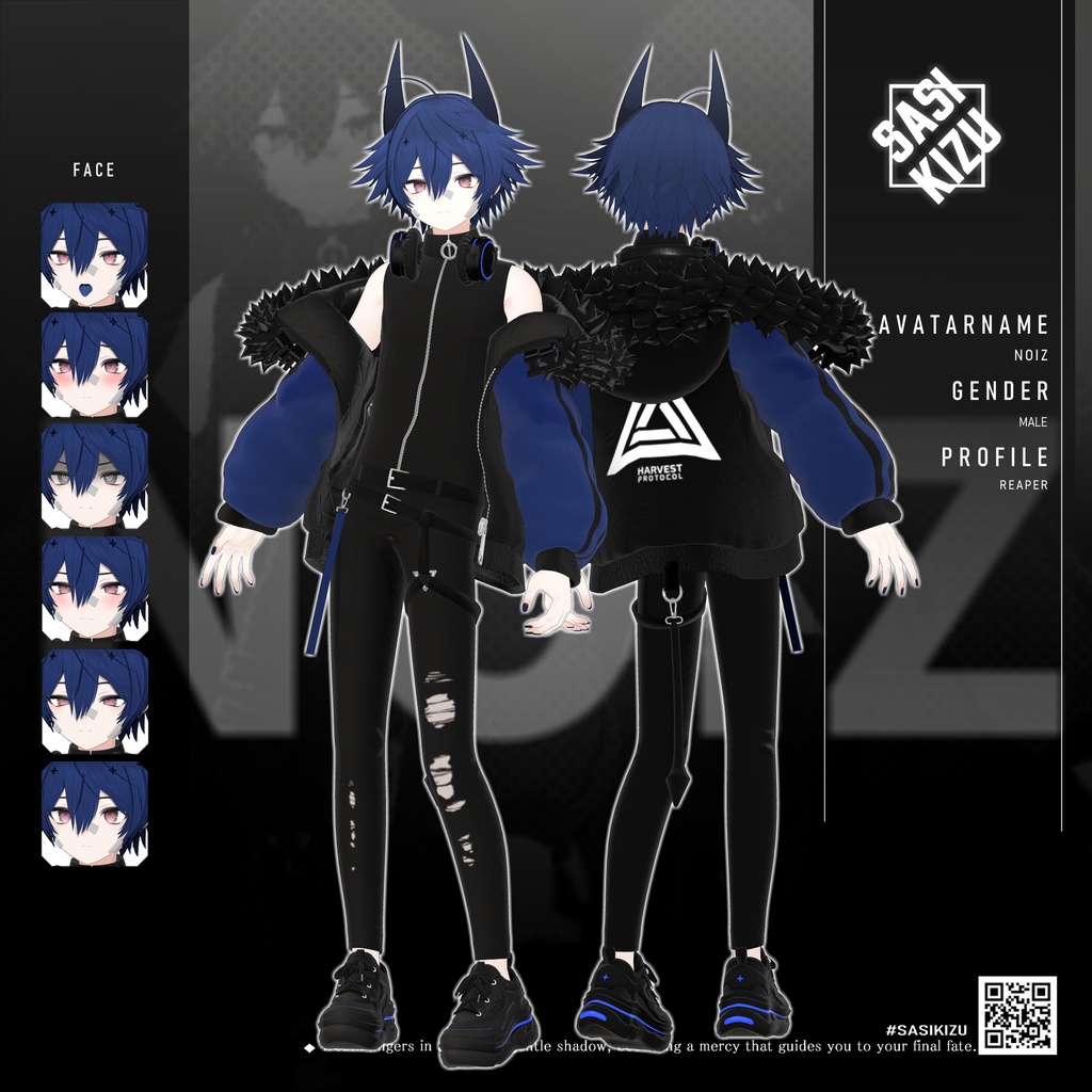 【オリジナル3Dモデル】ノイズ(noiz)RE Ver.1.00