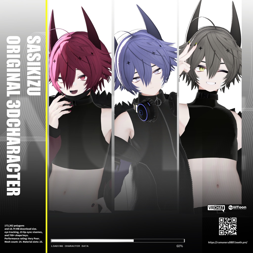 【オリジナル3Dモデル】ノイズ(noiz)RE Ver.2.00