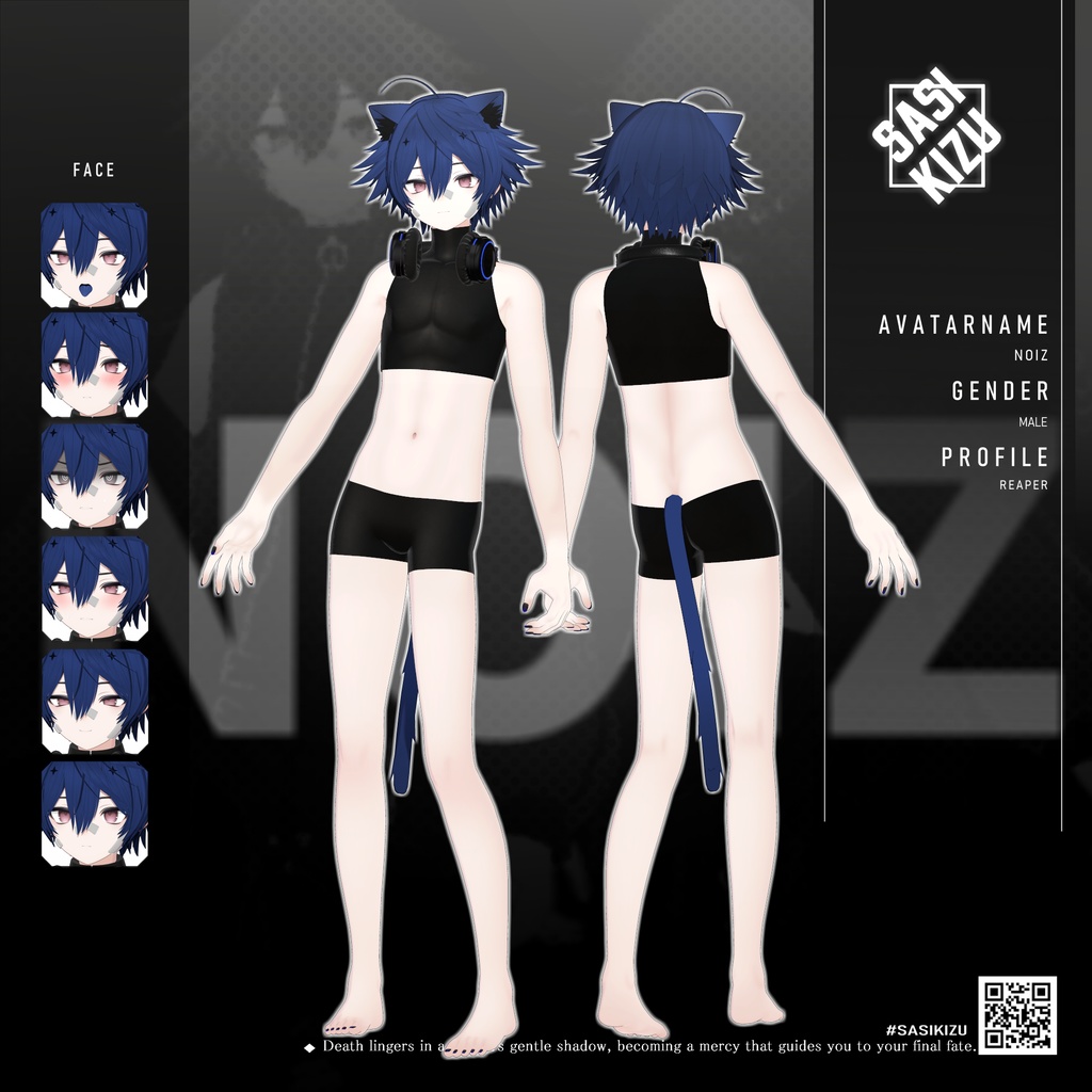 【オリジナル3Dモデル】ノイズ(noiz)RE Ver.1.00