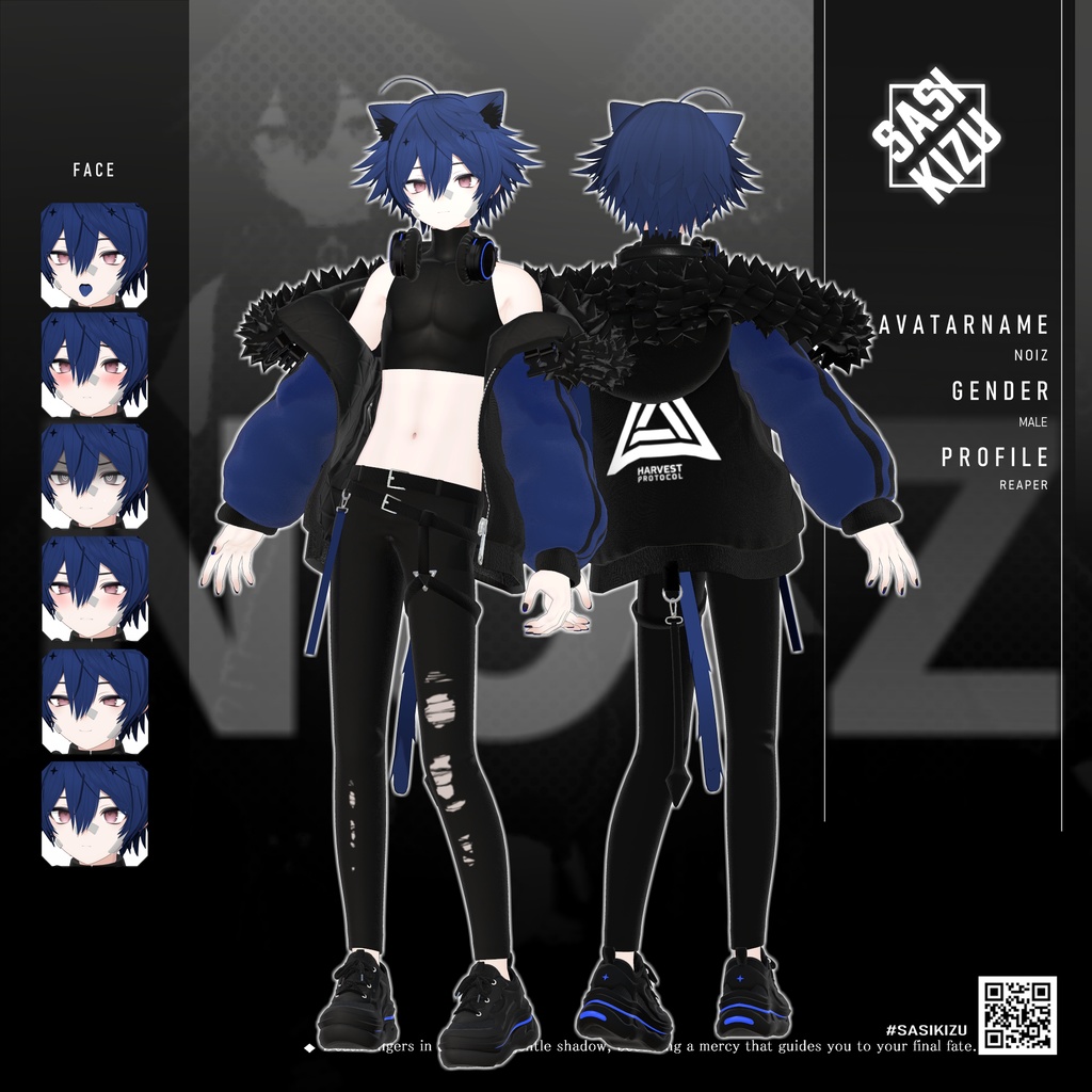 【オリジナル3Dモデル】ノイズ(noiz)RE Ver.1.00