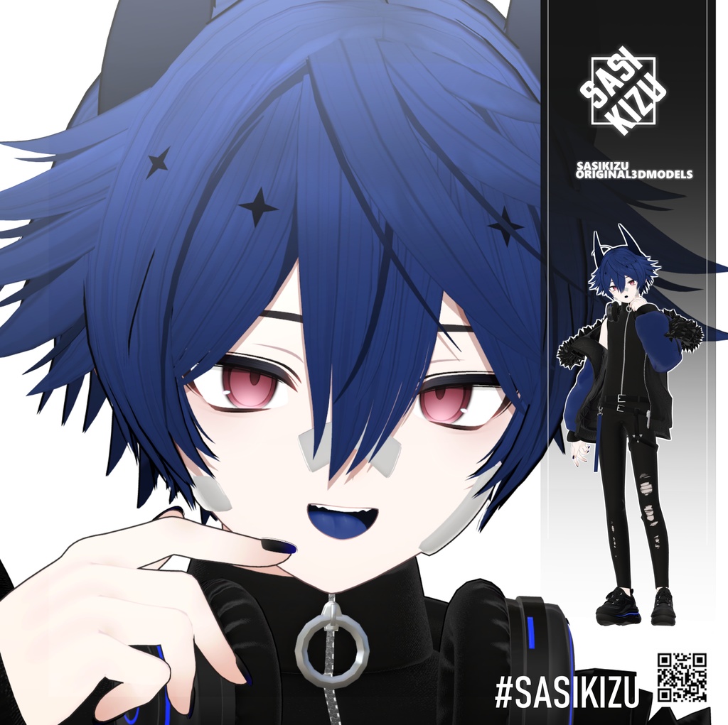 【オリジナル3Dモデル】ノイズ(noiz)RE Ver.1.00