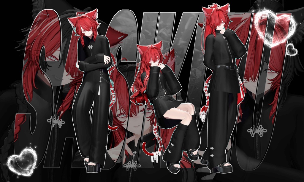 【4アバター対応】「KIZU MODE|チャイナモードセットアップ」オリジナル3Dモデル