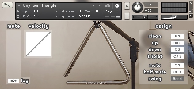 tiny room triangle