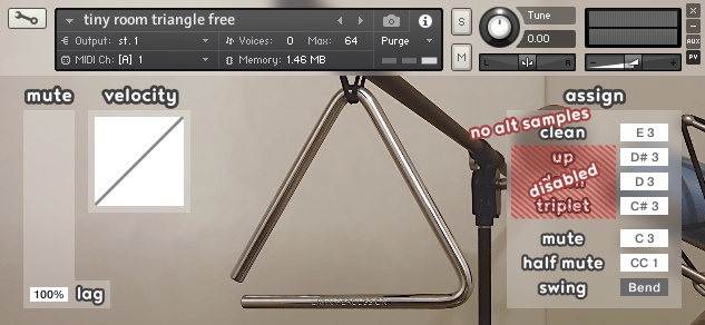 tiny room triangle