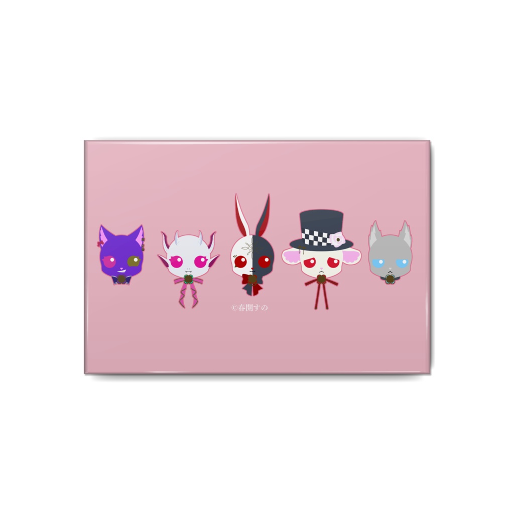 「Living Tales」缶バッジ(ピンク)