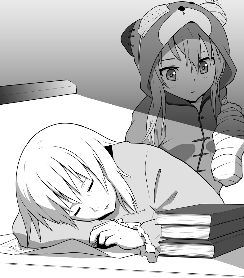 手を取って二人、並び歩いて三人