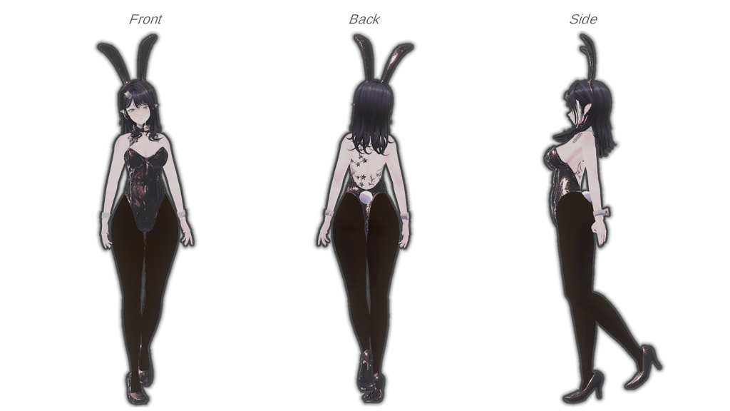 慧梨花-Erica-対応衣装 Night Bunny【VRchat】