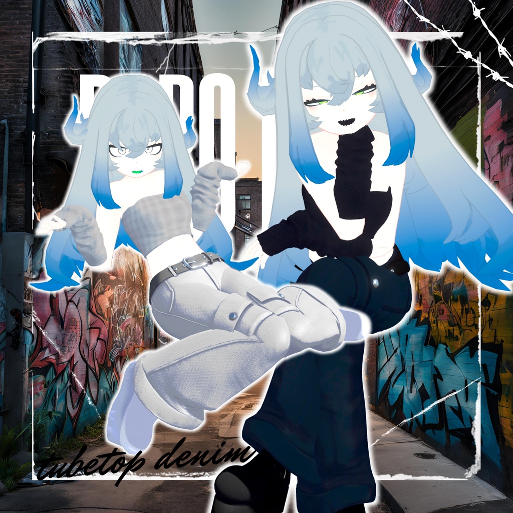 【48アバター対応】だぼパンク【VRchat】