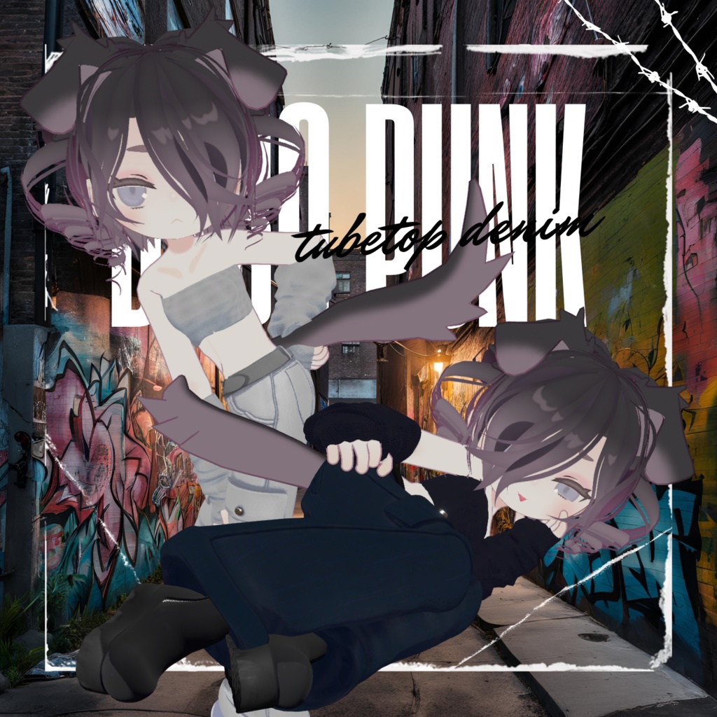 【アバター追加】だぼパンク【VRchat】【34アバター対応】