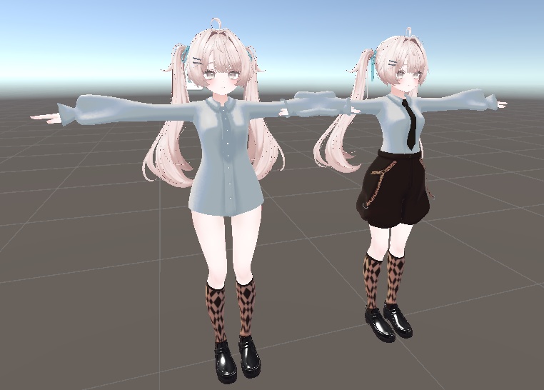 【対応アバター追加】レトロボーイッシュ【VRchat】【7アバター対応】
