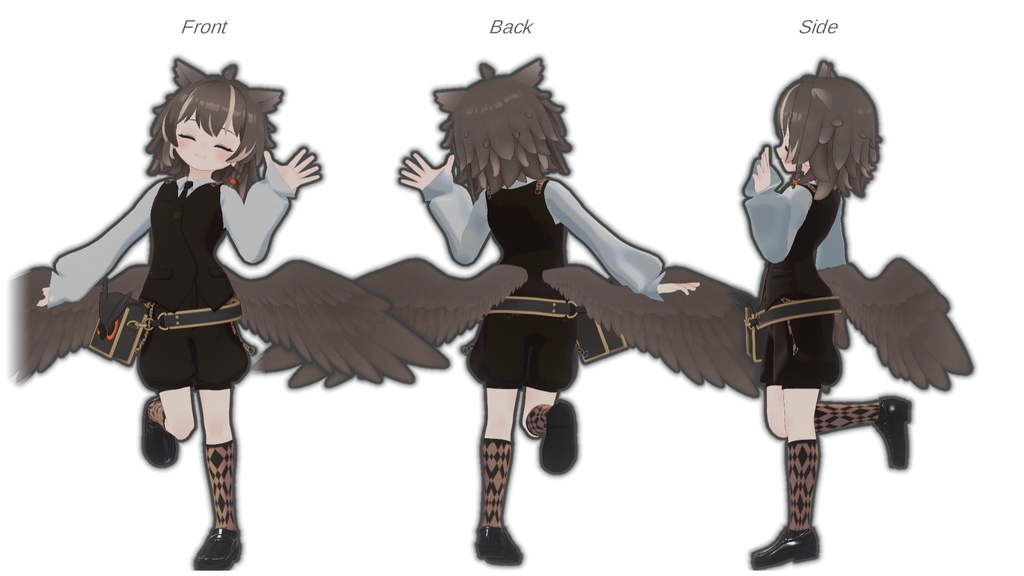 【対応アバター追加】レトロボーイッシュ【VRchat】【7アバター対応】