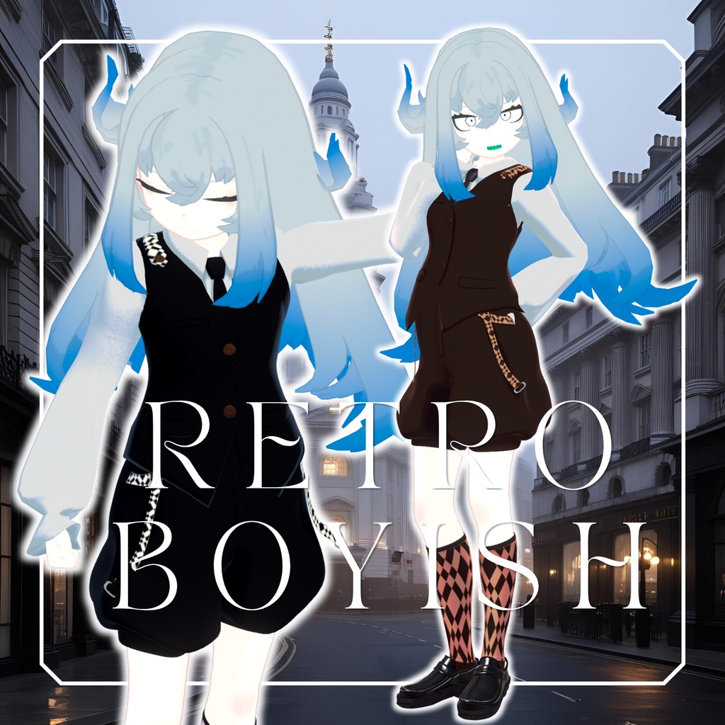 【VRChat】レトロボーイッシュ【11アバター対応】