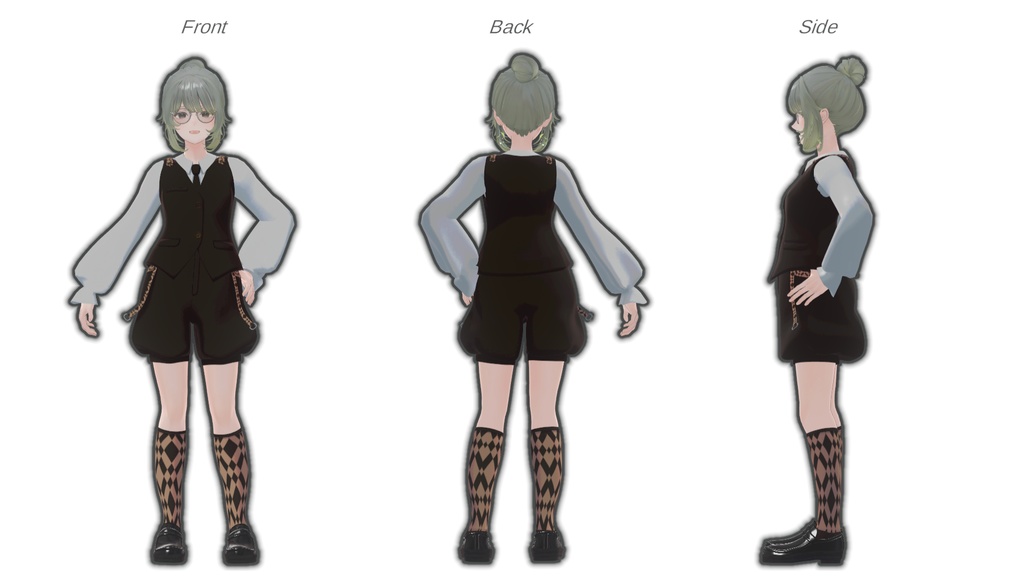 【対応アバター追加】レトロボーイッシュ【VRchat】【7アバター対応】