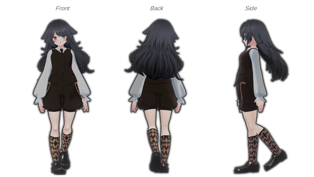 【対応アバター追加】レトロボーイッシュ【VRchat】【7アバター対応】