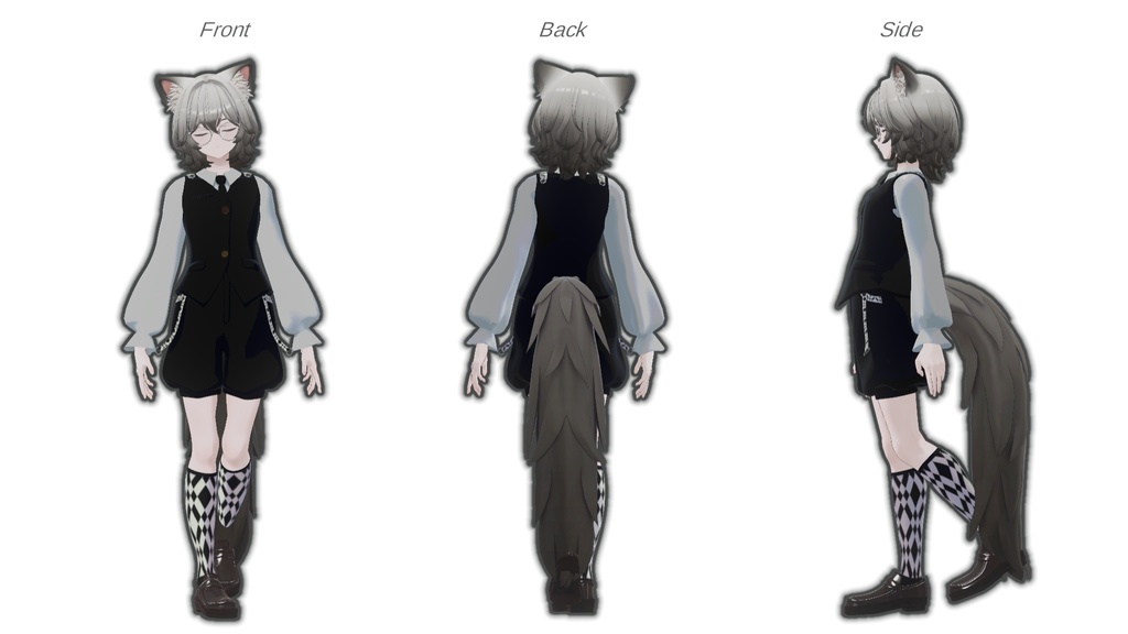 【対応アバター追加】レトロボーイッシュ【VRchat】【7アバター対応】