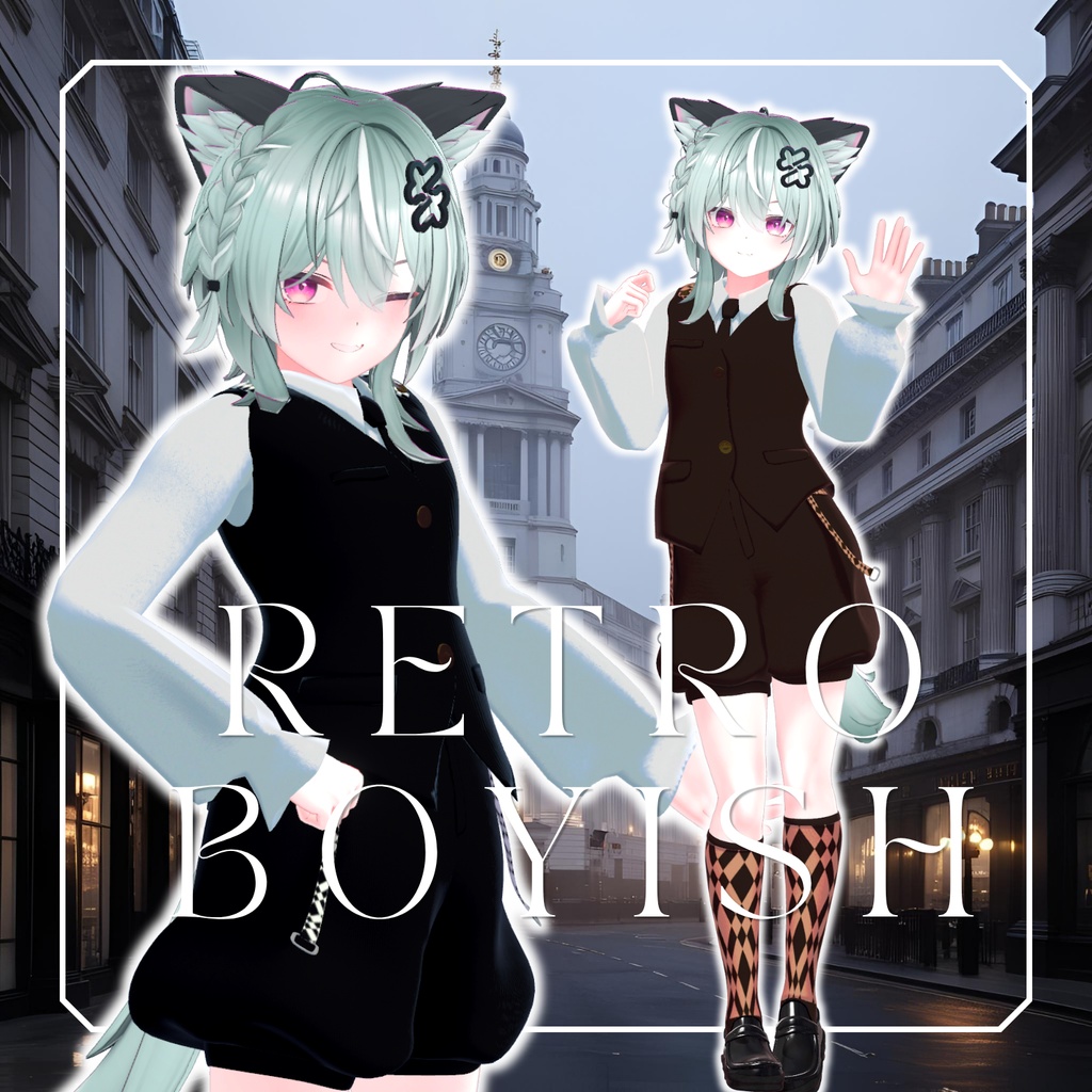 【12アバター対応】レトロボーイッシュ【VRChat】