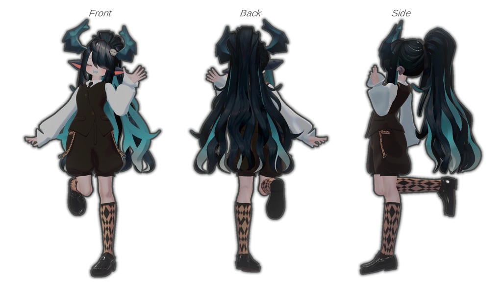 【対応アバター追加】レトロボーイッシュ【VRchat】【7アバター対応】