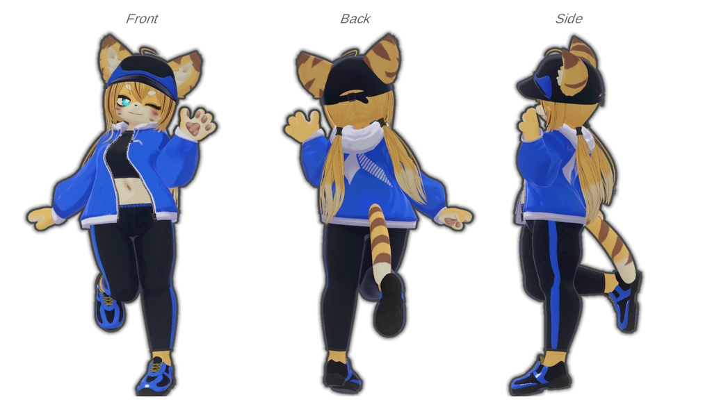 【対応追加】かけあしスポーティ【VRchat】【12アバター対応】