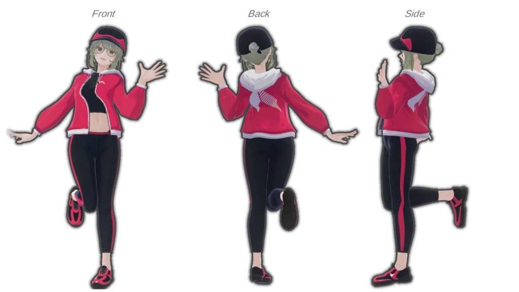 【対応追加】かけあしスポーティ【VRchat】【12アバター対応】