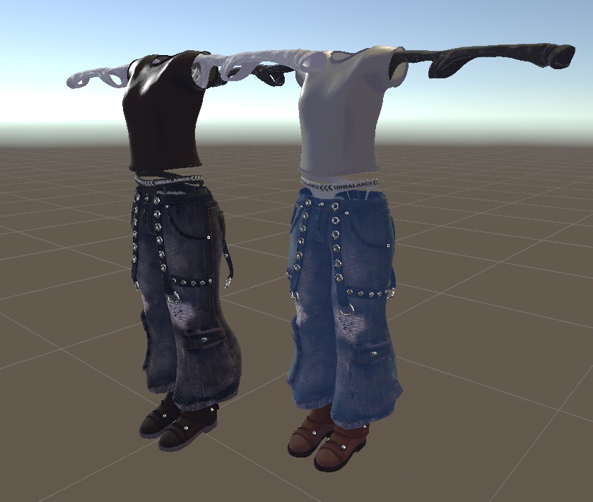 【対応アバター追加】こしみせローライズ【VRchat】【8アバター対応】