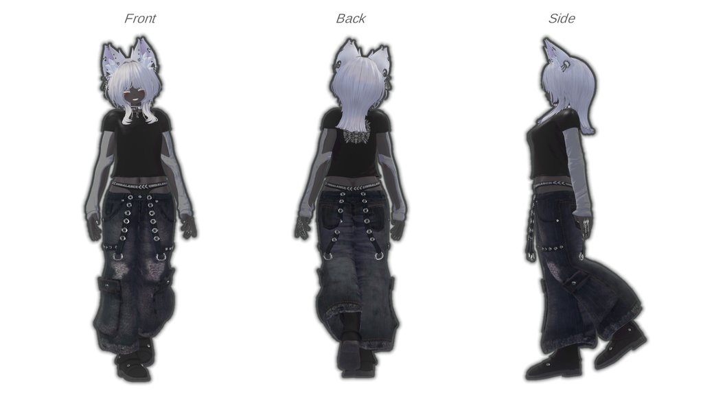 【対応アバター追加】こしみせローライズ【VRchat】【8アバター対応】