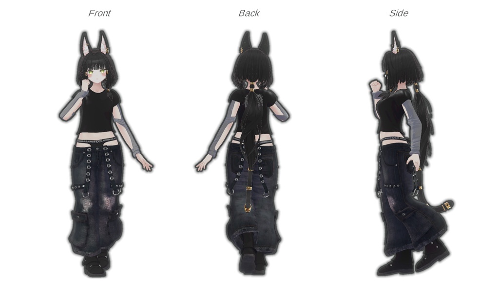 【対応アバター追加】こしみせローライズ【VRchat】【8アバター対応】