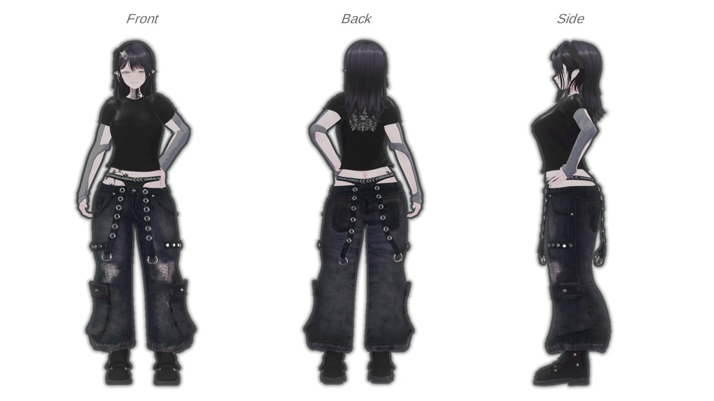 【対応アバター追加】こしみせローライズ【VRchat】【8アバター対応】