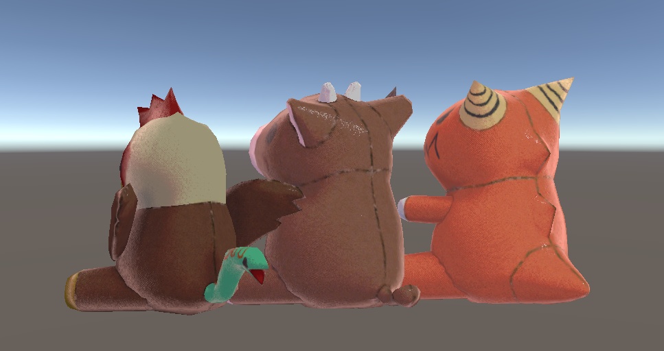 幻獣ぬいぐるみセット どらごん みのたうろす ばじりすく 【VRChat 】