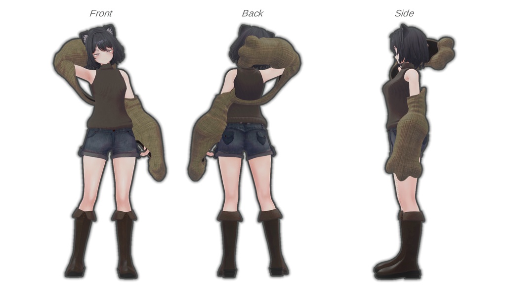 対応追加【VRChat 】たてせたミネット 【20アバター対応】