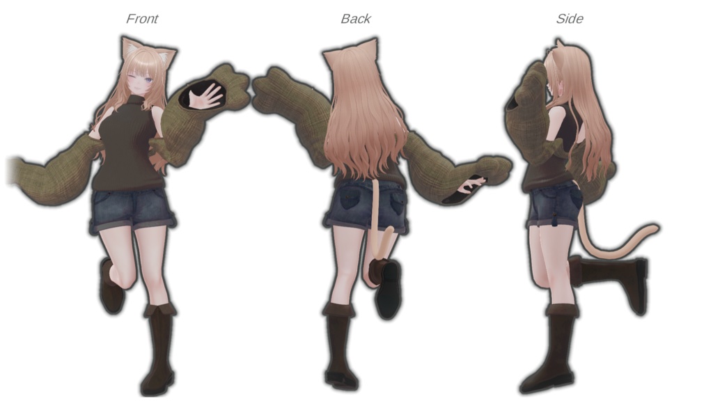 【VRChat 】たてせたミネット 【14アバター対応】