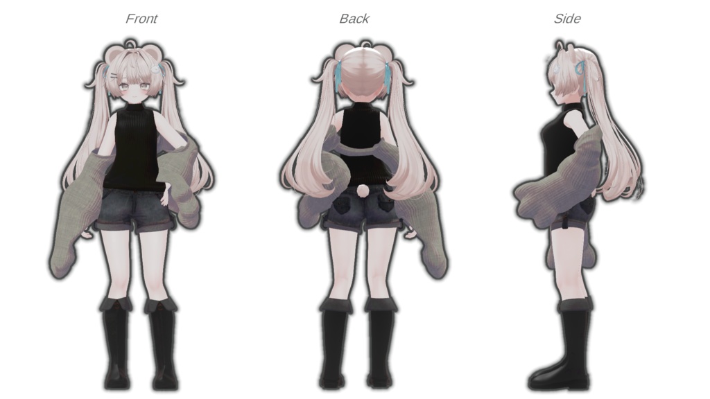 【VRChat 】たてせたミネット 【14アバター対応】